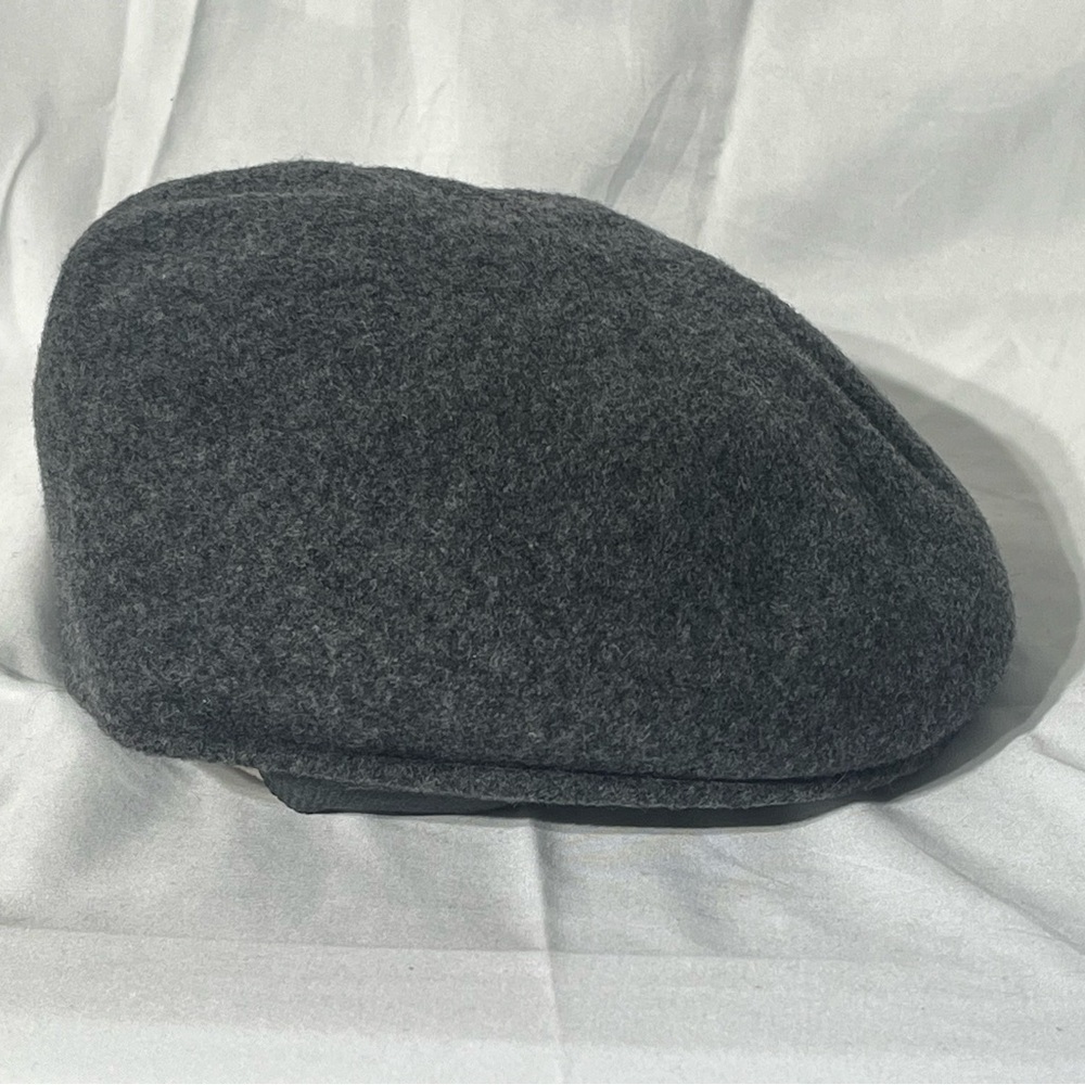 Vintage Stacy Adams Jameson Flat Wool Blend Cap Gray Newsboy Hat Men's